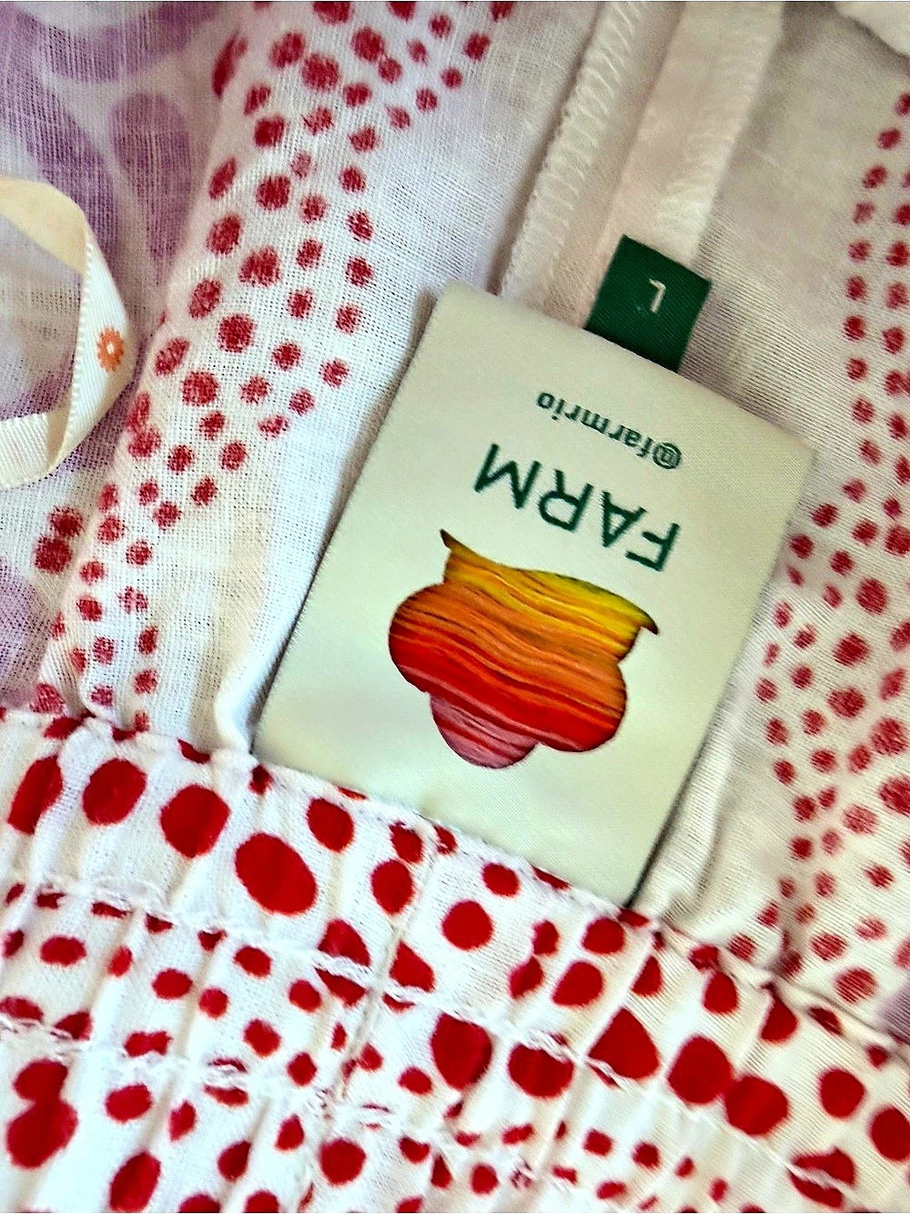 FARM Rio White Red Pink Floral Print Linen Blend Shorts Size L - Picture 3 of 6